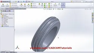 SolidWorks Revolved Boss Base | SolidWorks Revolved Cut | SolidWorks Tutorials for Beginners - 9