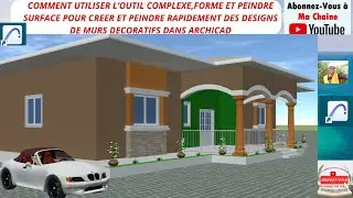 How to create and paint easily surfaces in archicad
