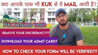 KUK Private/Re-appear students form How to check form will be verified? Discrepancy? Admit card?