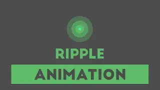 Ripple Animation Effect  | Using HTML & CSS | 2020