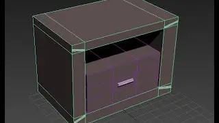 Моделирование тумбы в 3DS Max 2016. Спальня (Урок №2)