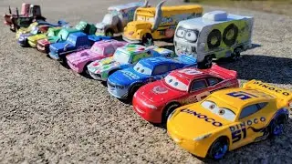 Mattel's miniature car that runs backwards on a slope. Model car