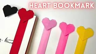 💖 Origami Heart Bookmark 💖 How to Make a Paper Bookmark 💖 Origami Bookmark Tutorial 💖