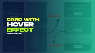 Responsive Card With Hover Interactions Using Html Css | CSS Animated Responsive Cards Hover Effects