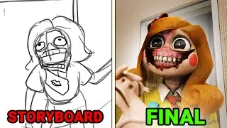 [STORYBOARD vs FINAL] Miss Delight's Origin Story (Poppy Playtime 3)