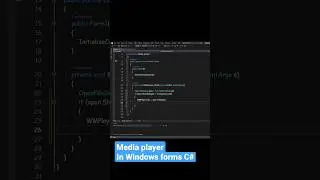 C# Short Tutorials - How to display a video in windows form C#