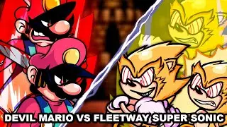 Devil Mario Vs Fleetway Super Sonic (No Hope cover) - Mario Madness V2 FNF