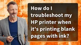 How do I troubleshoot my HP printer when it's printing blank pages with ink?