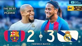 APOSENTADO E AOS 42 ANOS RONALDINHO GAÚCHO MARCOU GOL E DEU AULA NO ÉL CLÁSSICO DAS LENDAS!