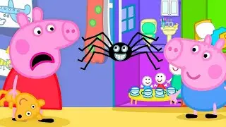 Peppa Pig And George Find A Spider | Kids TV And Stories