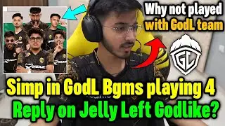 Admino on tommorow matches and playing 4 🔥 Reply on Jelly left Godlike? 🇮🇳