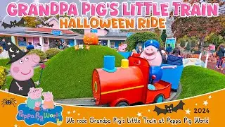 Grandpa Pig's Little Train Ride | Halloween at PEPPA PIG WORLD (Oct 2024) [4K]