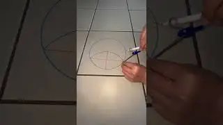 How to get seven equal parts of a circle