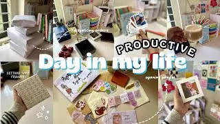 ഒരു productive day 🎀🍃 (packing & dispatching , penpal opening, purchasing) Malayalam