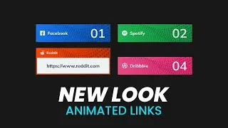 New Looking Animated Social Media Links Hover Effect | CSS Hover Effects