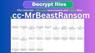 The Ultimate Guide to Decrypting Ransomware and Data -  .cc-MrBeastRansom -  #decrypt #recovery