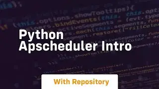 Python apscheduler intro