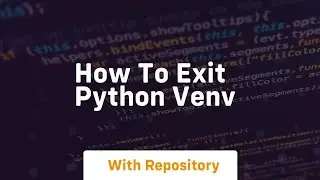 how to exit python venv