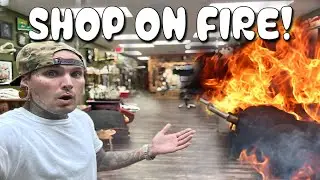 Tattoo Shop ALMOST BURNED DOWN!!!!