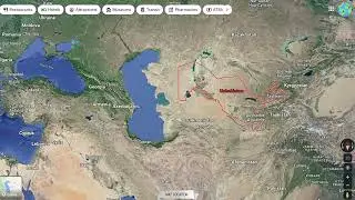 Where on the map - Uzbekistan