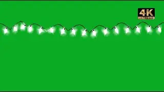 christmas lights green screen