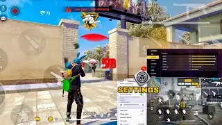 MY SETTINGS ⚙️HUD+SENSI+DPI🔥IPhone 11📲Free Fire Gameplay 2023