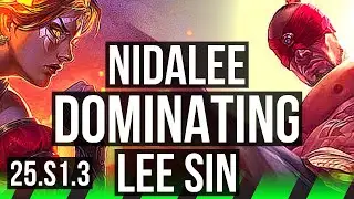 NIDALEE vs LEE SIN (JGL) | 6/0/3, Dominating | KR Challenger | 25.S1.3