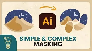 How to Use Clipping Masks, Simple to Complex - Adobe Illustrator Tutorial