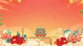 Atmospheric Opening Title Video Footage for Chinese National Day | No Copyright Free Backgrounds
