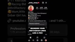 How to arrange Instagram bio links