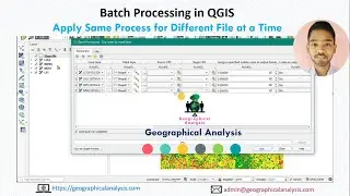 Batch Processing in QGIS | Clip Multiple Raster | Apply Same Process for Different File at a Time