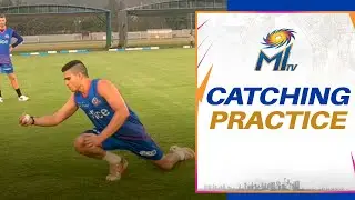 Catching practice with Arjun, Jaydev & Bumrah | Mumbai Indians