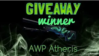 Won the First Prize GIVEAWAY from @Tseye | CS:GO AWP ATHERIS | Thank You @Tseye