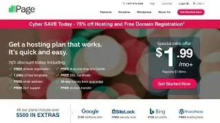 Ipage Black Friday Deals | Ipage Cyber Monday Sale Discount Offer + Free Domain Name