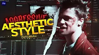 Aggressive aesthetic style Tutorial on After Effects (+Preset)
