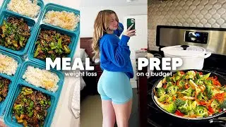 EASY ONE WEEK MEAL PREP FOR WEIGHT LOSS! High Protein, Low Cost