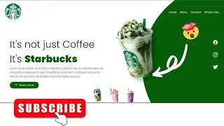 Starbucks landing page website using HTML and CSS only