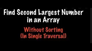 Code : Find 2nd Heighest of an Array by Java