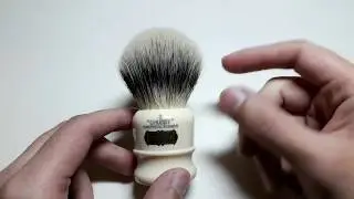 Бритье. Обзор помазка для бритья Simpsons Chubby 2 Synthetic badger. Shaving brush review.