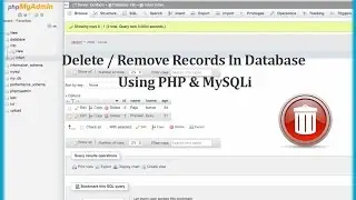 Delete / Remove Records In Database Using PHP & MySQLi