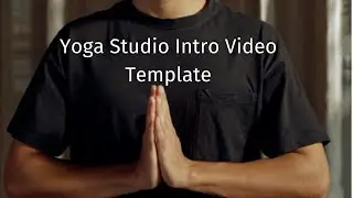 Yoga Studio Intro Video Template | Typito Fitness Video Templates [Editable]