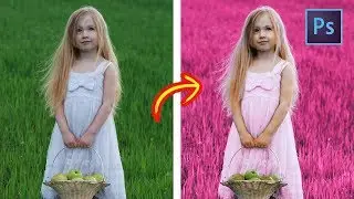 [ Photoshop Tutorials ] Fantasy Pink Color Effects - Change Color