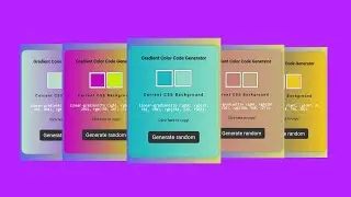 How to create Gradient Color Code Generator Tool in Android phone using html css javascript