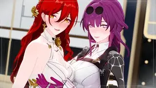 【崩壊：星穹铁道／Honkai: Star Rail MMD／4K／60FPS】Who Got Bigger BOOBA？『Kafka/卡芙卡 & Himeko/姬子』