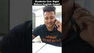 One night before English exam!! 😂😂😂 