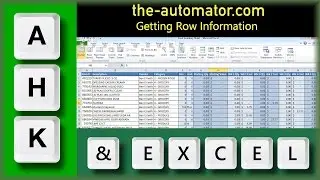 How to get Row information from Excel and AutoHotkey | Easily get first row, last row, used rows