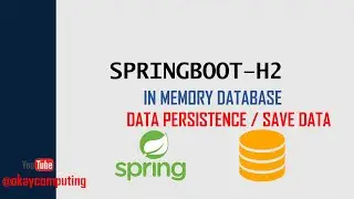 SPRINGBOOT H2 DATABASE | DATA PERSISTENCE | SAVE TABLE RECORDS H2 | SPRINGBOOT H2 DB | OKAYJAVA