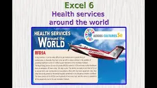 Excel 6 grade across cultures 5e Health services around the world ex. 1 p. 61