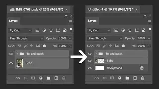 How to Copy/Paste Layers and Layer Groups Between Open Documents in Adobe Photoshop