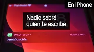 Cómo OCULTAR NOTIFICACIONES de WHATSAPP en pantalla de bloqueo IPHONE 🕵️‍♂️🔐